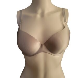Victoria's Secret 36C Angels Secret Embrace Underwire Blue with lace applica